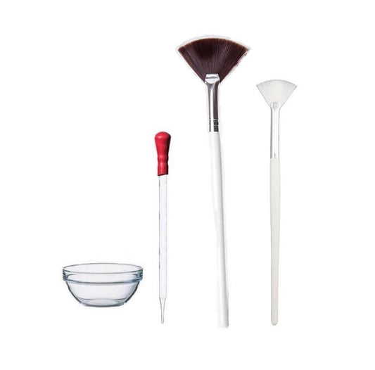 Peel Brush x2 + Dropper & Glass Container for face and body
